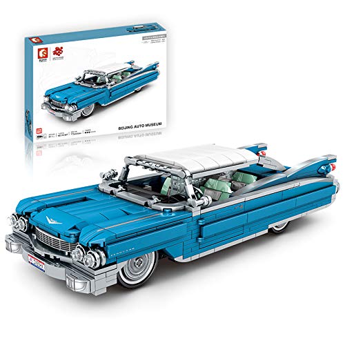 Vintage Retro Car Model Building Blocks - 773Pcs Classic Pull Back Racing Vehicle Toy Set (Compatible with Lego 1I1074O903RKPEUL) - Perfect for Collectors, DIY Enthusiasts & Kids' STEM Learning