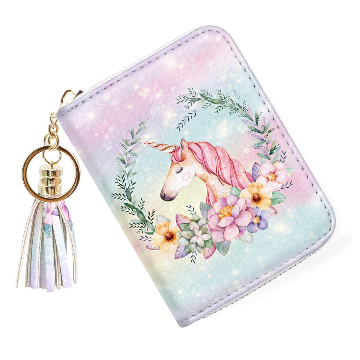 Stylish RFID Blocking Glitter Credit Card Holder for Women - Compact & Secure Small Wallet for Credit Cards, ID & Cash - Perfect for Everyday Use, Travel & Gifting