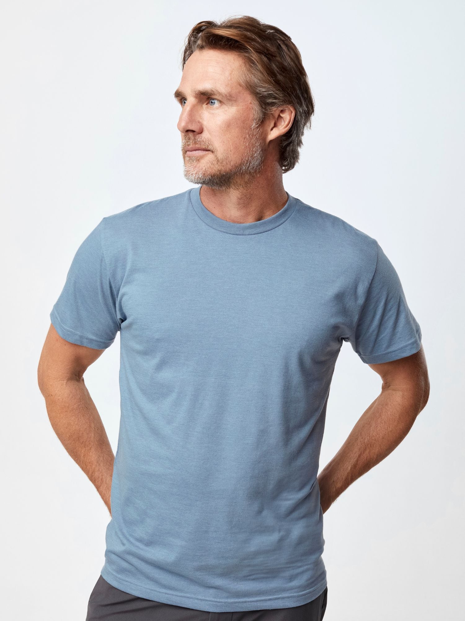 5 Pack Winter Foundation Crew Neck Long Sleeve Shirts for Men - Warm Layering Base Layer for Cold Weather, Hiking & Outdoor Activities