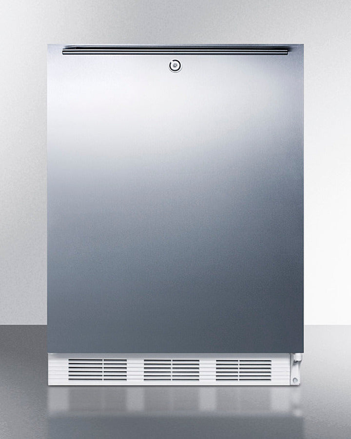 Accucold 24 Inch Wide ADA Compliant Refrigerator Freezer with Glass Door - Commercial & Medical Use for Labs, Pharmacies, and ADA Accessible Spaces