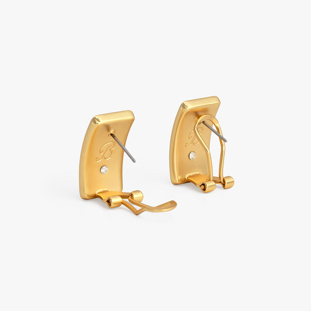Cockburn Stud Earrings for Women - 14K Gold Plated Cubic Zirconia Earrings - Hypoallergenic & Comfortable for Daily Wear, Parties & Special Occasions