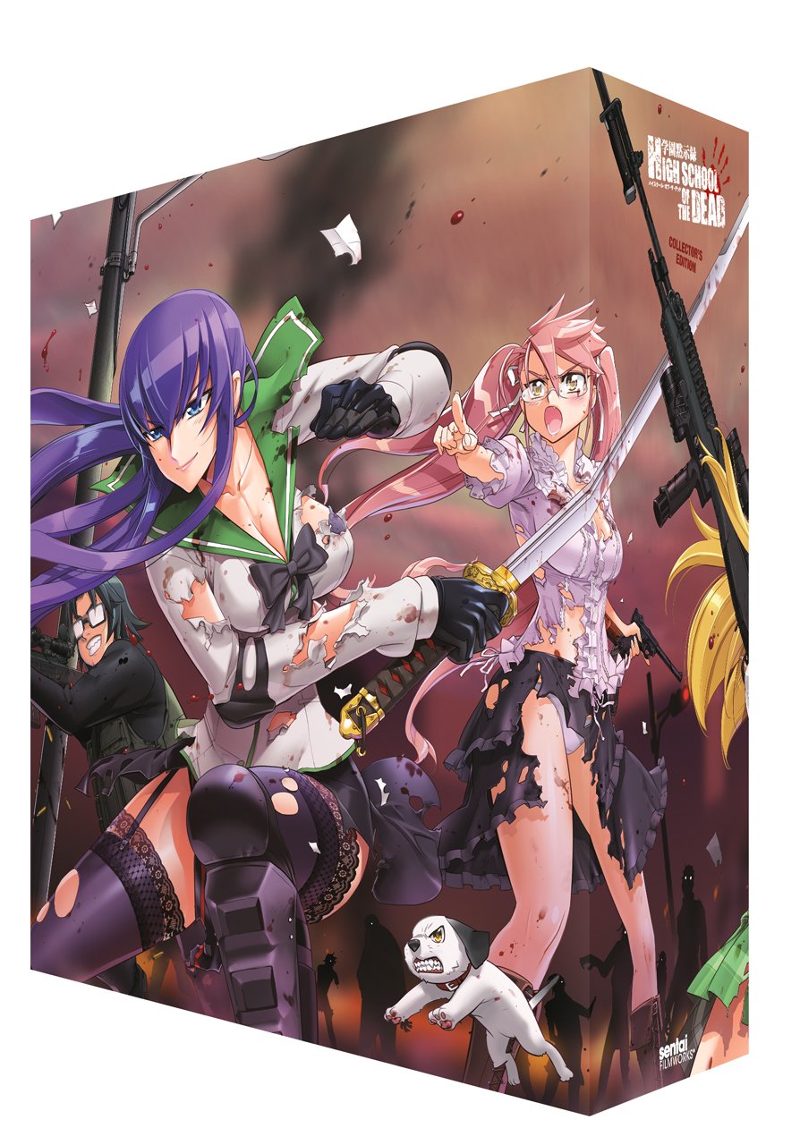 High School of the Dead Collector's Edition DVD & Blu-ray Box Set - Perfect for Anime Fans & Horror Enthusiasts