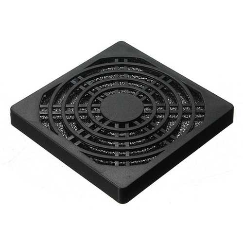 80mm Black Dustproof Dust Filter for Computer Fan - Perfect for PC Cooling, Gaming Rigs, and Office Desktops