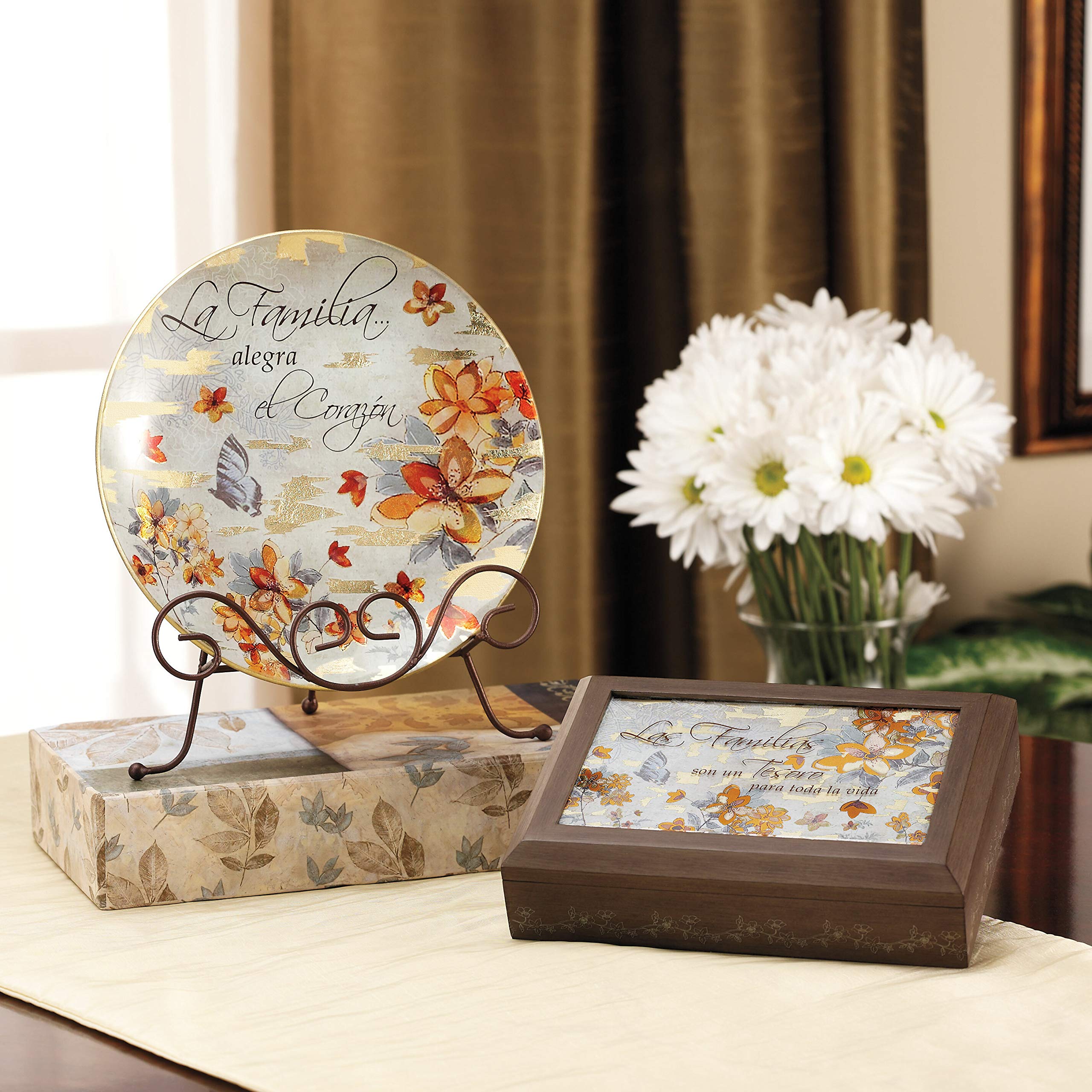 Las Familias 7.25x5.25 Keepsake Box - Perfect for Jewelry & Memories