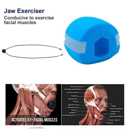 Nirvaanaa Jawline Exerciser Tool for Men & Women - Double Chin Reducer, Face Slimming Workout for Defined Jawline | Perfect for Home Gym, Travel & Facial Toning Routine