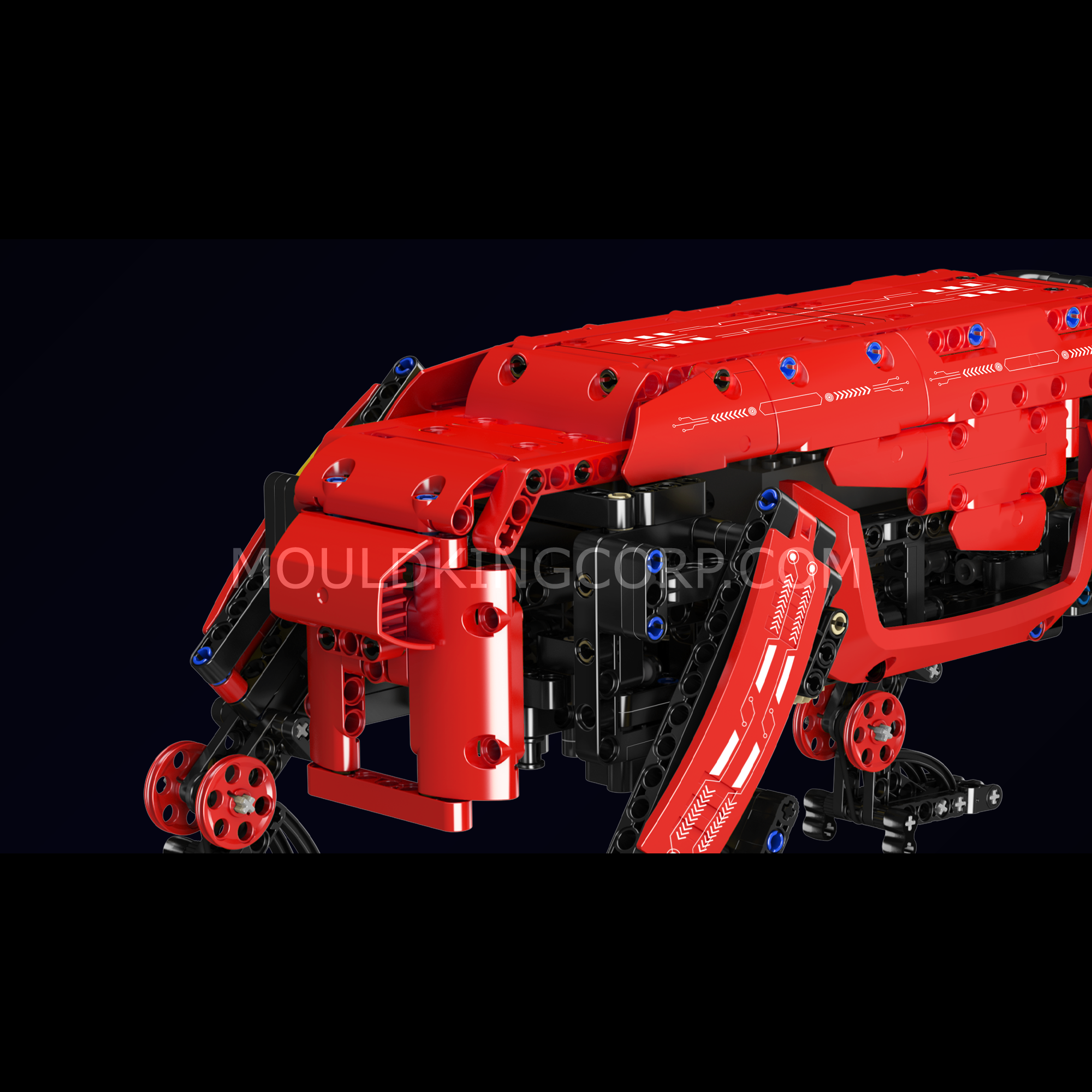 Mould King 15067S Boston Robot Dog Remote Control Building Block Set - 921 PCS STEM Toy for Kids & Adults | Interactive Pet Robot for Home, Office & Educational Play