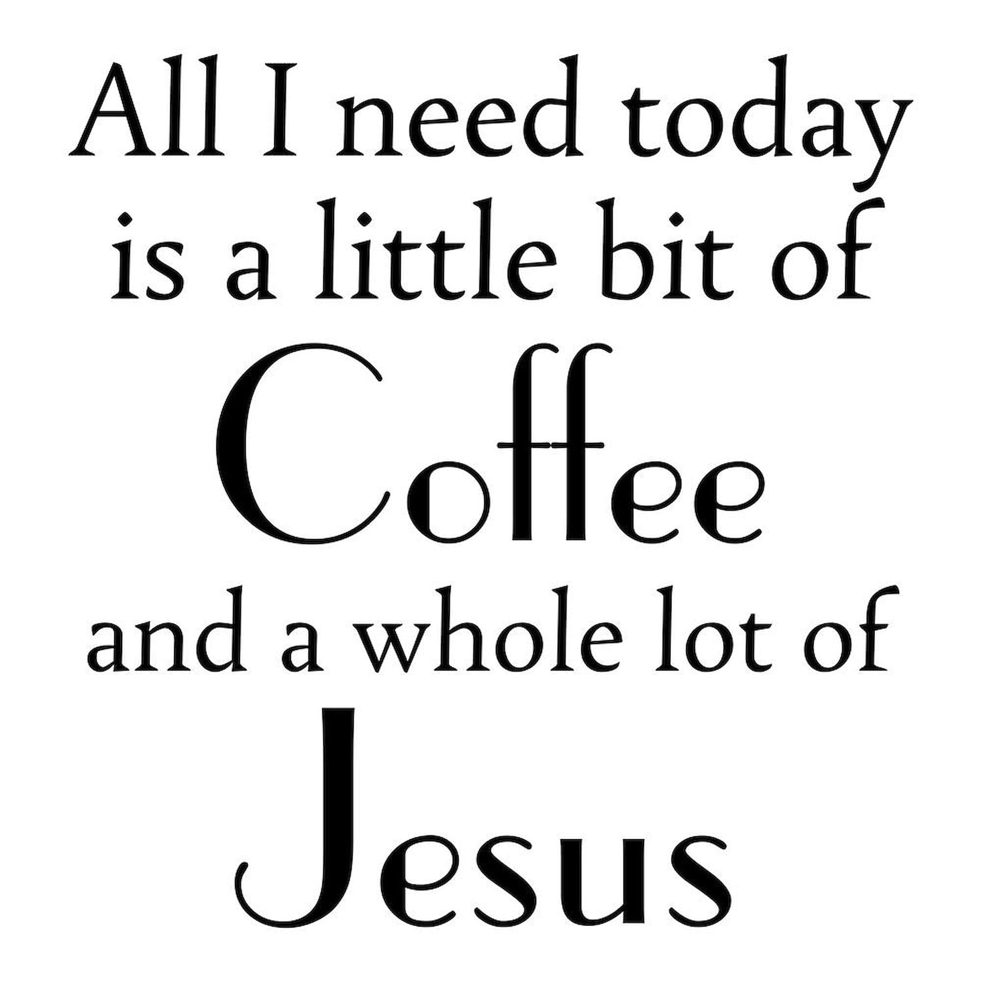 All I Need Is Coffee And Jesus 20 oz Ceramic Coffee Mug - Large Insulated Tea Cup for Home, Office & Church - Funny Christian Gift for Coffee Lovers