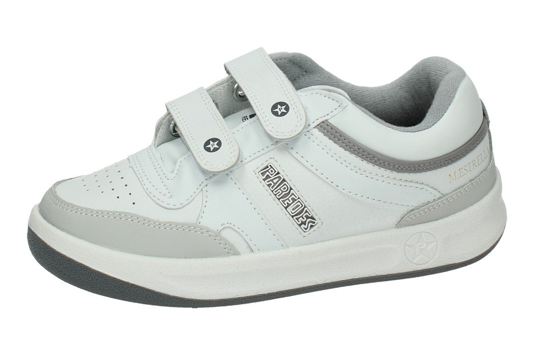 PAREDES Estrella Genuine Leather Velcro Sneakers EU 49 White - Comfortable Walking Shoes for Men & Women | Perfect for Casual Wear, Gym, and Outdoor Activities