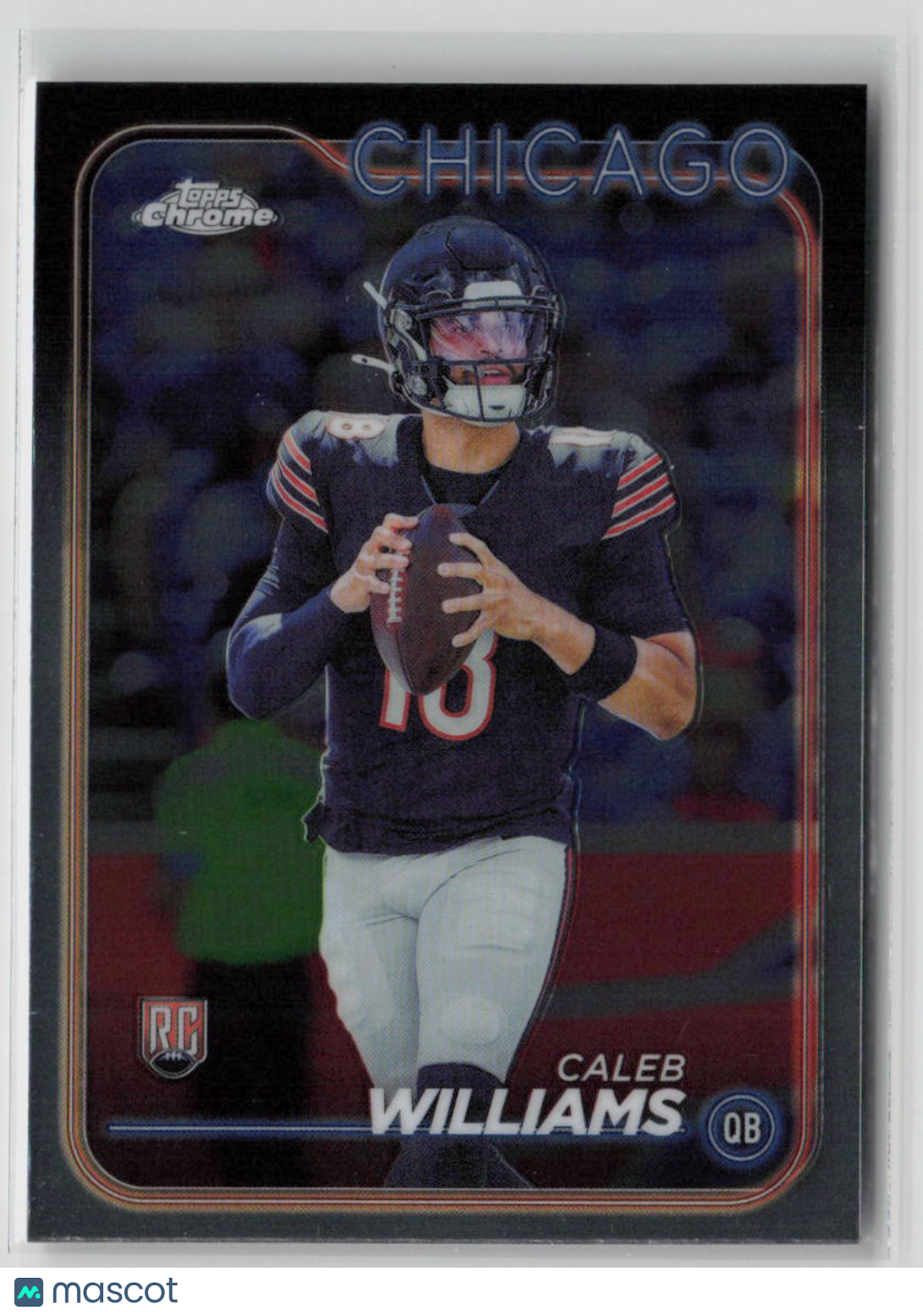 2024 Topps Chrome Caleb Williams Rookie Card #202 - Collectible Football Trading Card for Fans & Investors - Perfect for Sports Memorabilia Collections, Fantasy Football, and Gifts