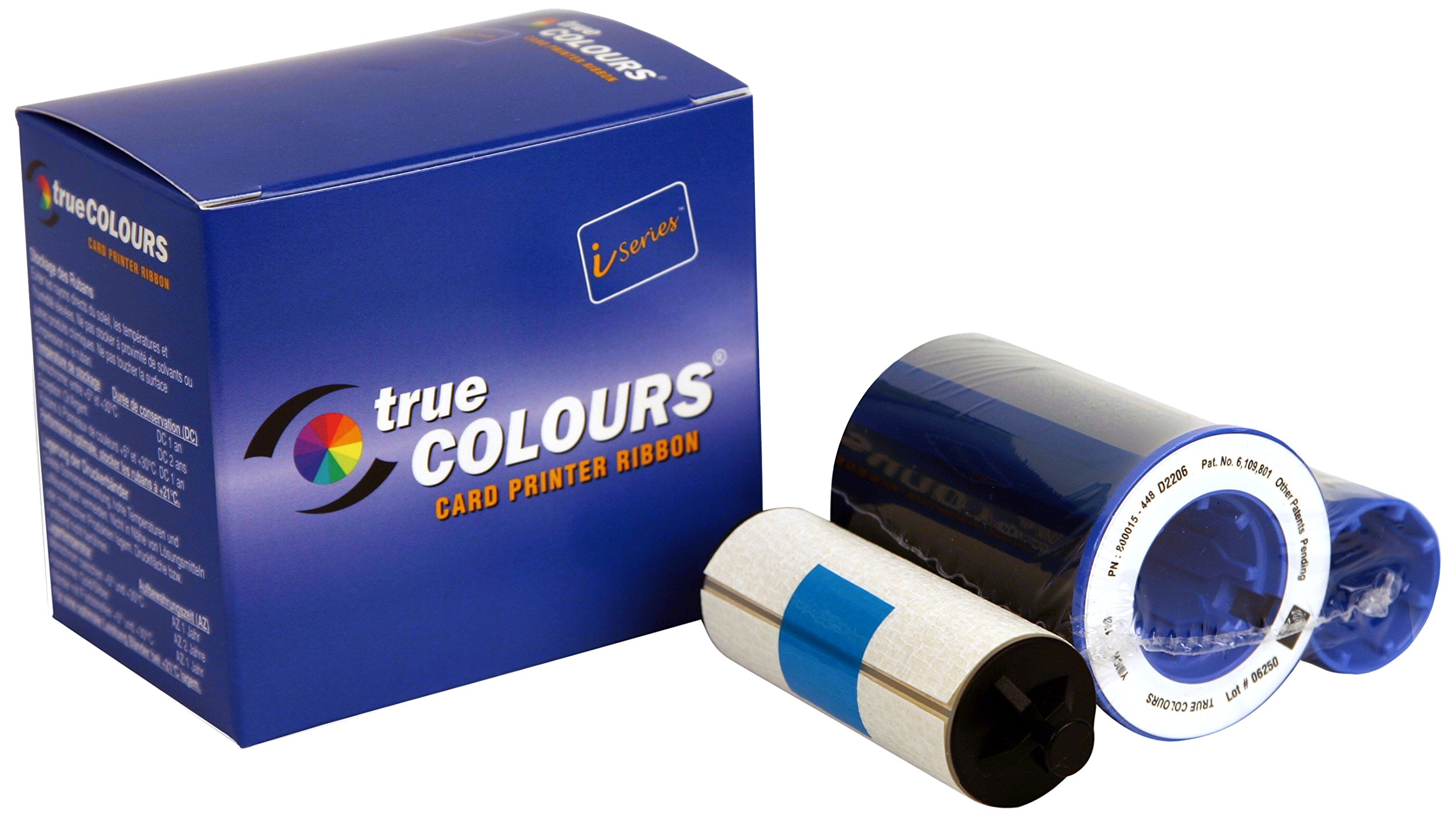 Zebra TrueColours 800015-540 Print Ribbon Set - Black, Yellow, Cyan, Magenta & Transparent - 330 Images - Ideal for Label Printing, Barcode & Product Tagging