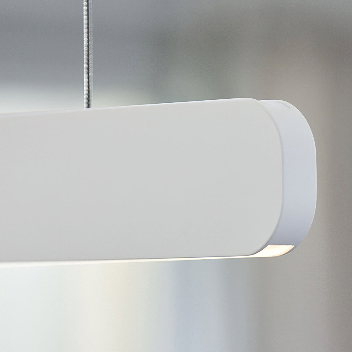 Modern Linear Pendant Light - Adjustable LED Hanging Lamp for Kitchen Island, Dining Room & Office - Sleek Minimalist Design with Warm/Cool Lighting Options