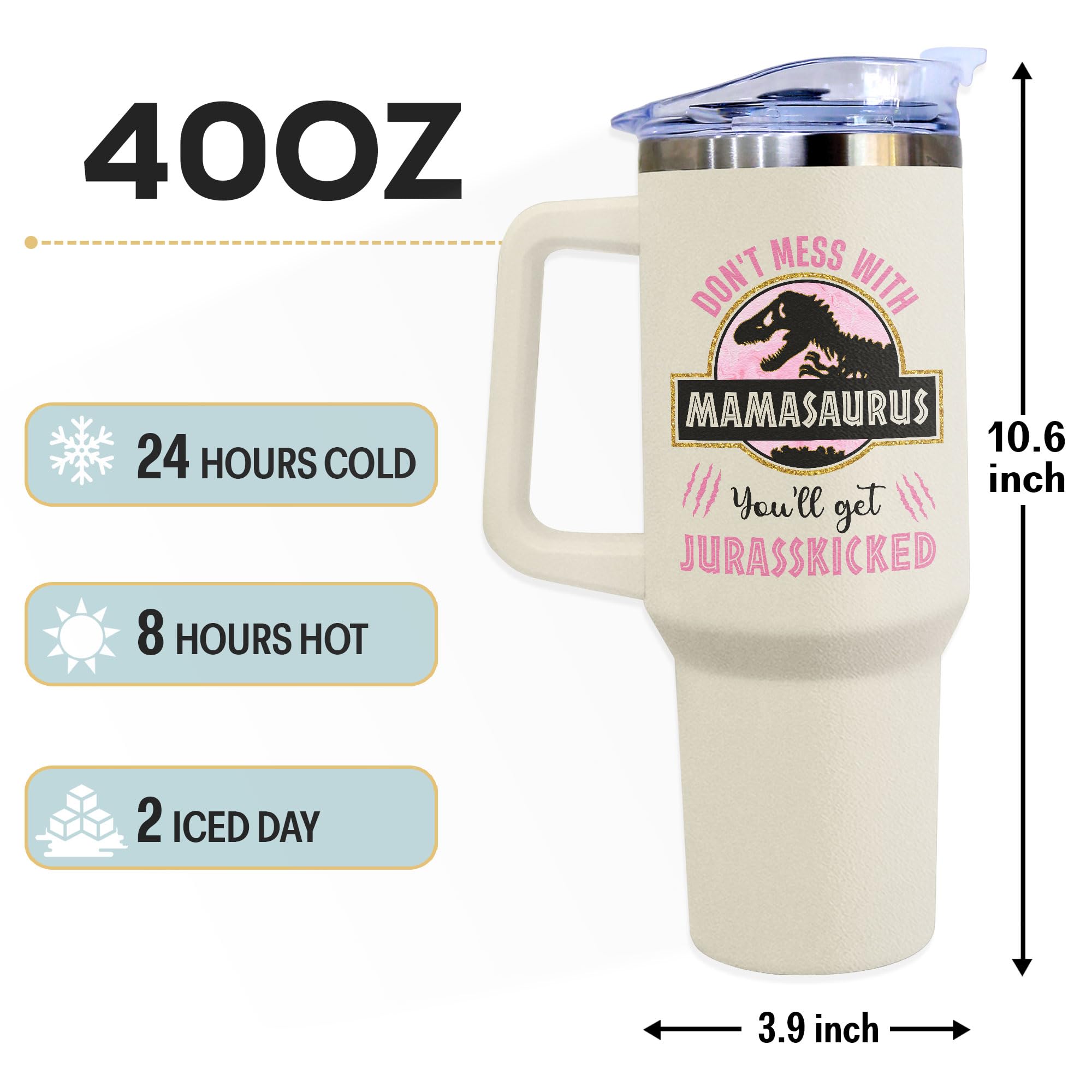 Best Birthday & Christmas Gifts for Mom - 40oz Insulated Tumbler for Women - Thoughtful Present from Daughter or Son - Perfect for Coffee, Tea & Everyday Use