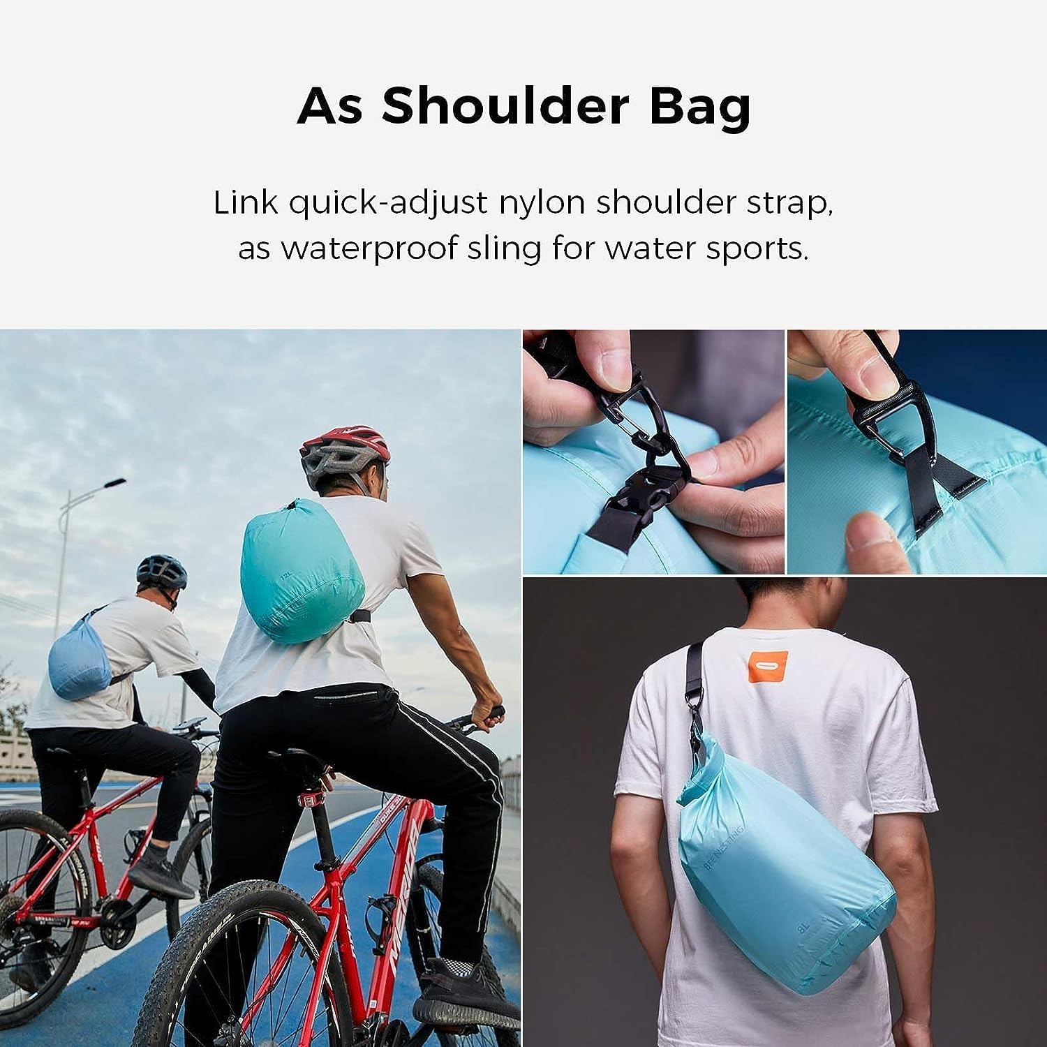 Ultralight Waterproof Dry Bag Set of 3 - Lightweight Dry Sacks for Backpacking, Camping, Hiking, Kayaking, Motorcycle & Travel Gear Storage - Perfect for Outdoor Adventures and Water Sports