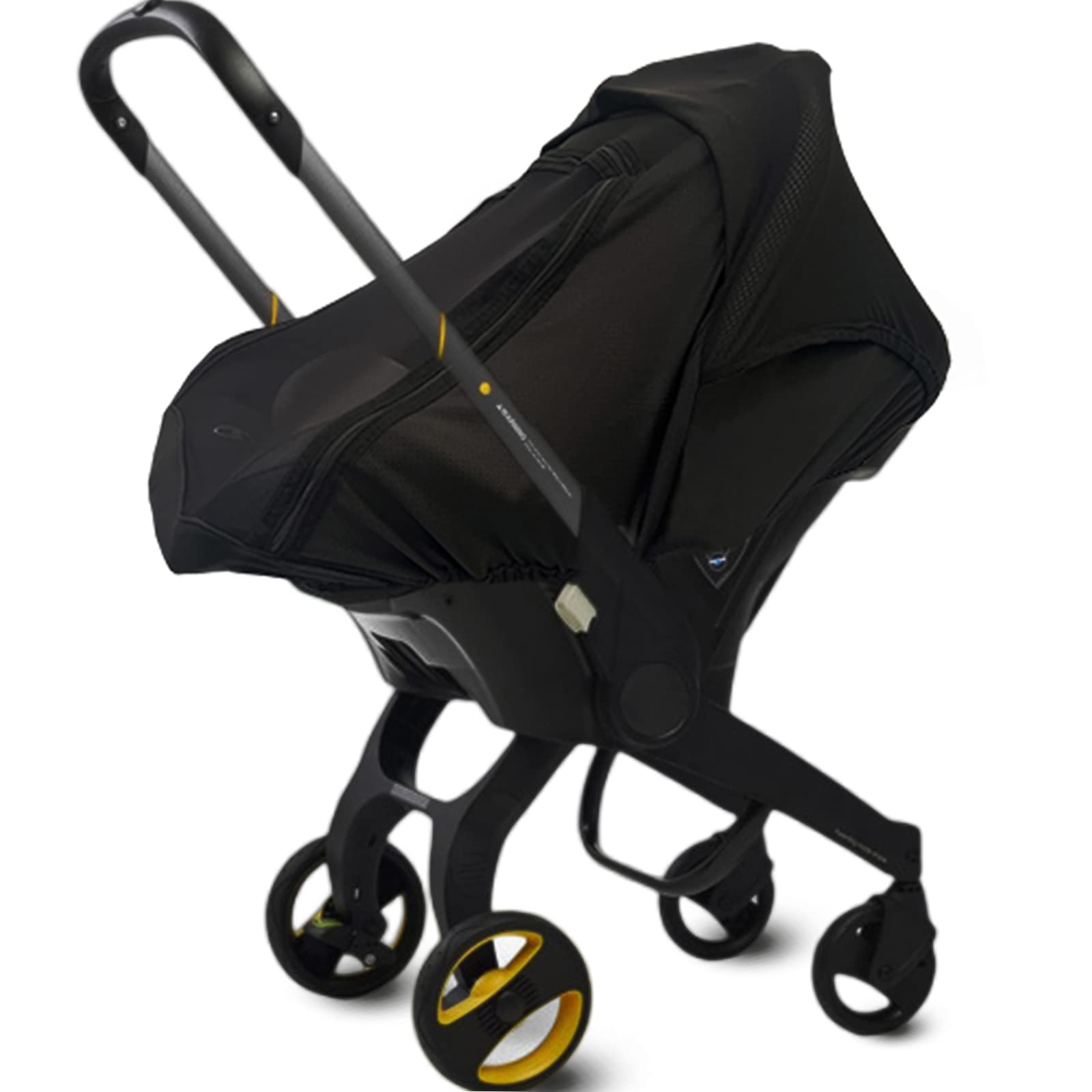 Baby Car Seat Cover with Sunshade & Peep Window - UV Protection, Breathable & Stretchable Canopy for Newborns - Blocks Sun, Dust & Insects - Perfect for Travel, Stroller & Infant Car Seat Safety