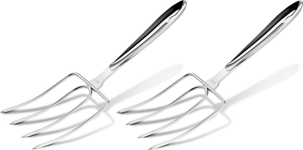Premium All-Clad Stainless Steel Turkey Forks 2-Piece Set – Durable Kitchen Tools for Roasting & Carving – Perfect for Thanksgiving, Christmas & Holiday Meals
