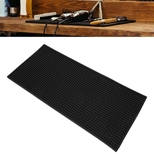 **17.5 x 7.7in Non-Slip Silicone Barber Organizer Mat - Hairdresser Station Pad for Salon Tools & Hair Clippers - Perfect for Salon Counters, Home Barbers & Professional Stylists**