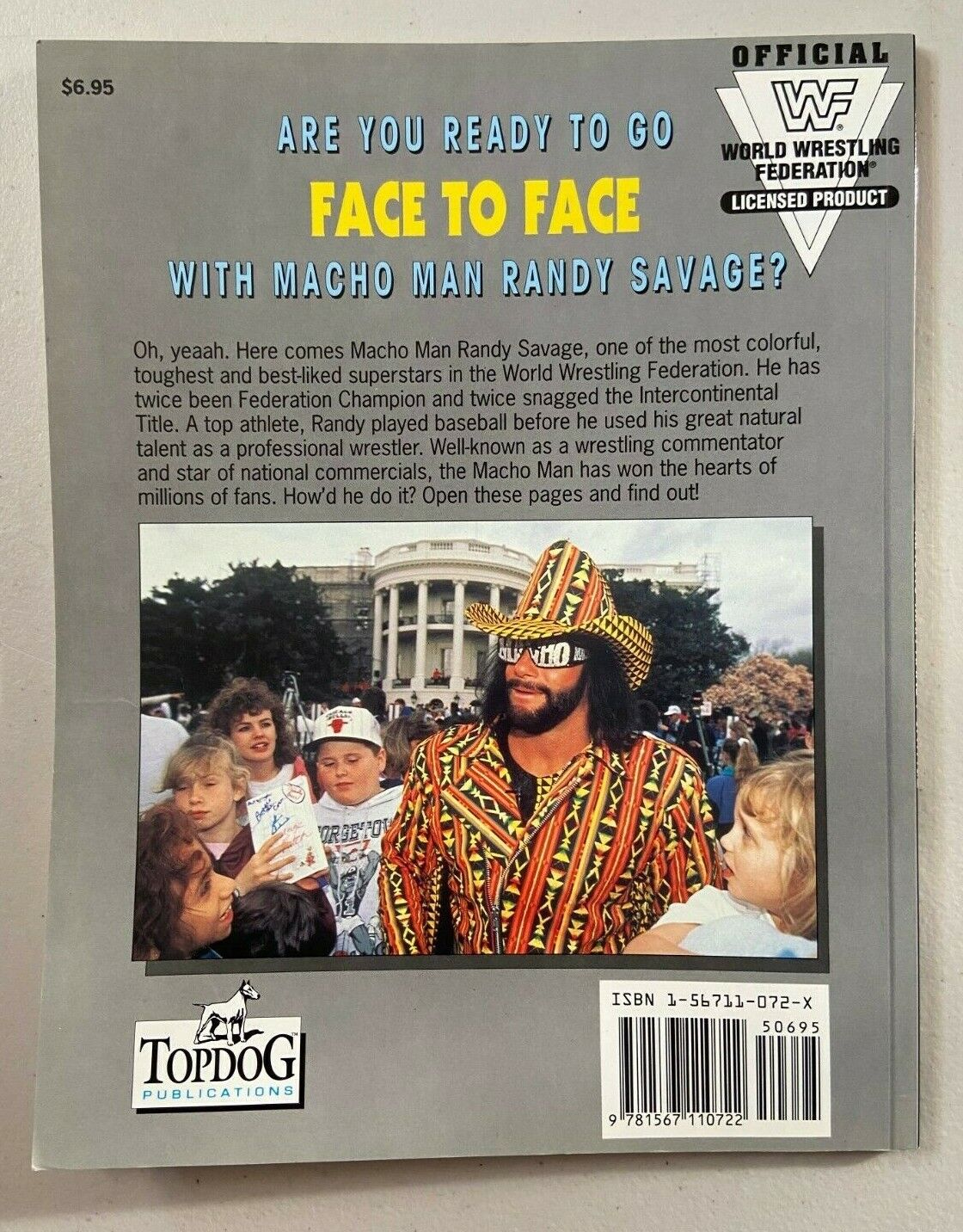 1994 WWF Face to Face Macho Man Randy Savage Wrestling Collectible - Perfect for WWE Memorabilia Displays & Vintage Wrestling Fan Collections