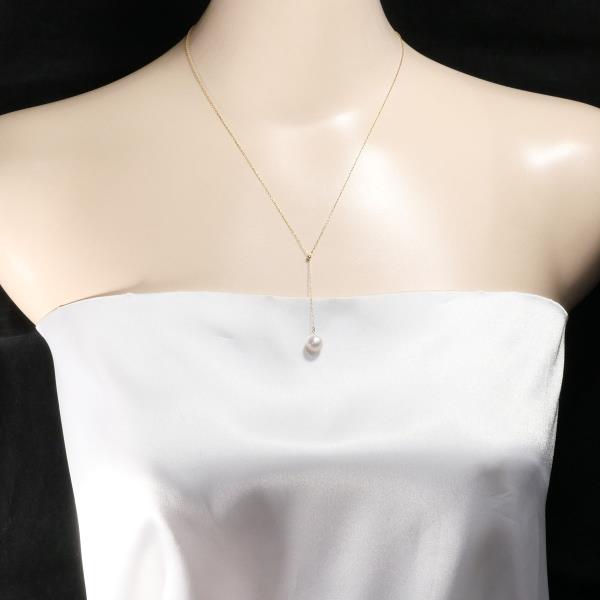 18K Yellow Gold Pearl Necklace for Women - Elegant Pearl Jewelry Gift for Wedding, Anniversary & Special Occasions