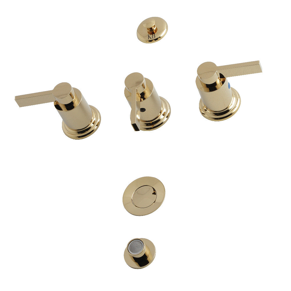 Kingston Brass KB6322NDL NuvoFusion Bidet Faucet - Modern Bathroom Fixture for Enhanced Hygiene & Comfort | Perfect for Toilet Upgrades & Luxury Bathrooms