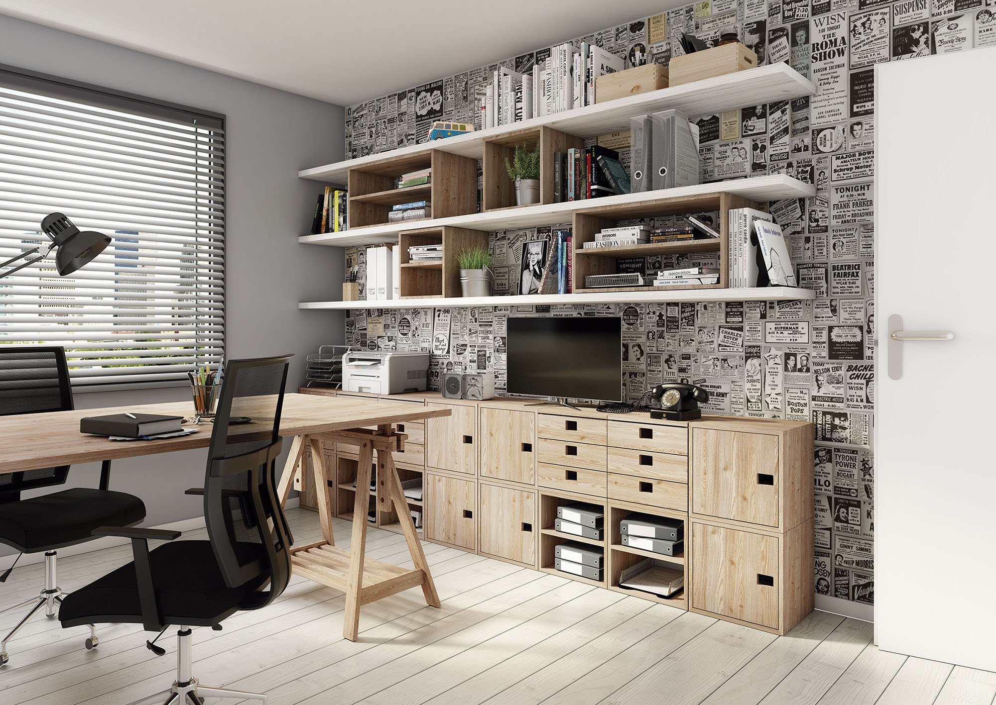 DINAMIC 1-Cube Bookcase with Adjustable Shelves - Perfect for Home Office, Living Room & Bedroom Storage