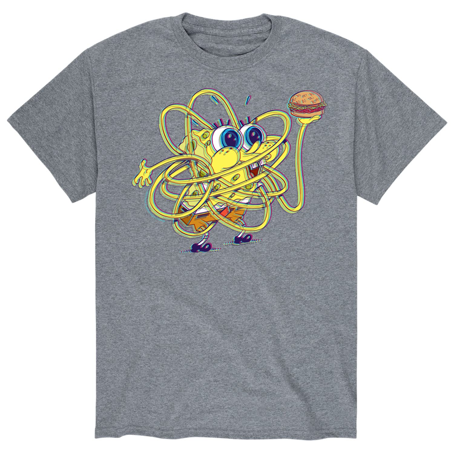 Spongebob Squarepants Patty Trip Men's Graphic T-Shirt - Funny Cartoon Short Sleeve Tee for Casual Wear, Cosplay & Anime Fans - Soft Cotton Comfort Fit