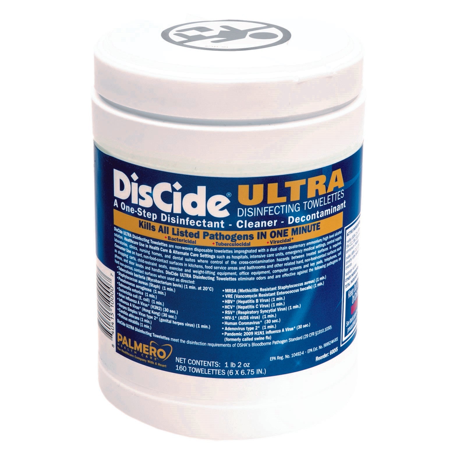 DisCide Ultra Disinfecting Wipes, 160 Count - Kills 99.9% Germs & Viruses | Ideal for Home, Office & Healthcare Cleaning