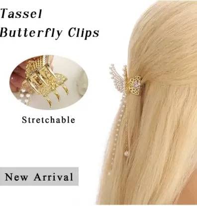 ALIBA COLLECTION Women's Hair Clips - Butterfly Hair Accessories for Women & Girls - Perfect for School, Work, Parties & Everyday Styling