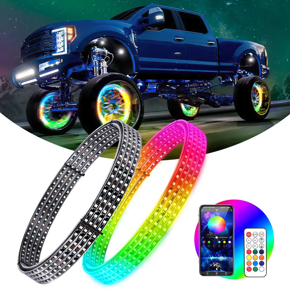 LOYO 3 Pin Extension Cable for 2nd Gen RGBW Rock Lights - 2 Pack - Waterproof LED Light Connectors for Off-Road Trucks, Jeeps & ATVs