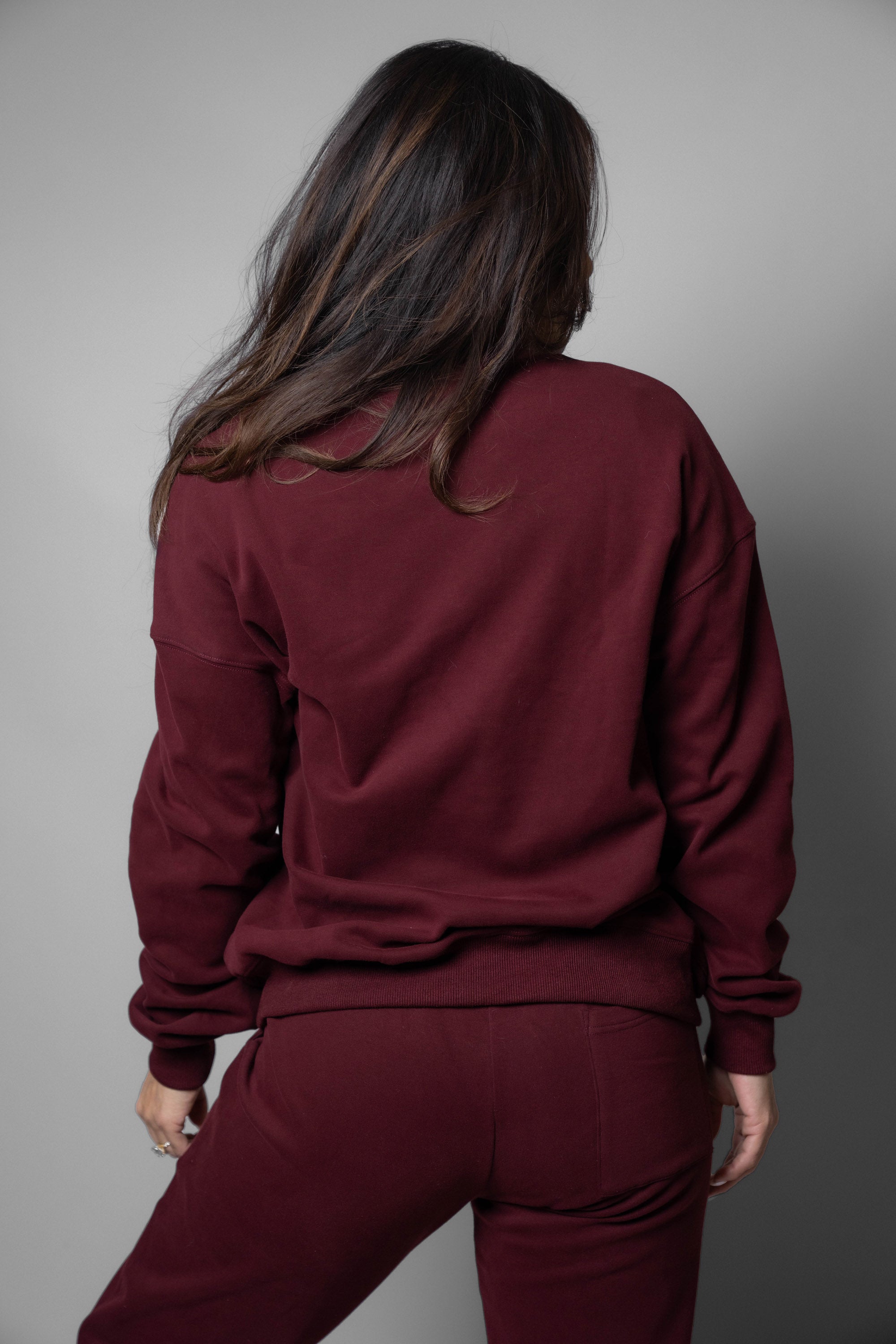 Premium Women's Luxury Loungewear Set - Soft Cotton Crewneck Sweatshirt & Lounge Pants for Home, Yoga & Relaxation
