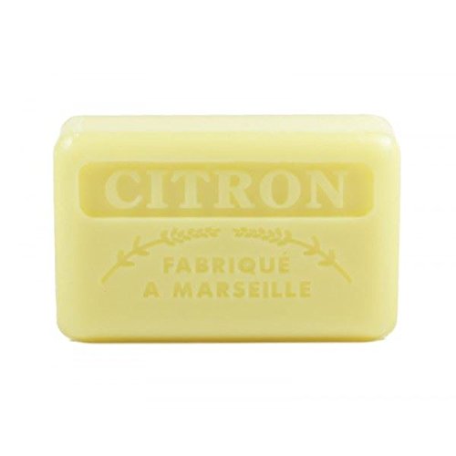 Marseille Soap - Lemon (Citron) - 60g Natural Handmade French Soap for Sensitive Skin & Eco-Friendly Bathing