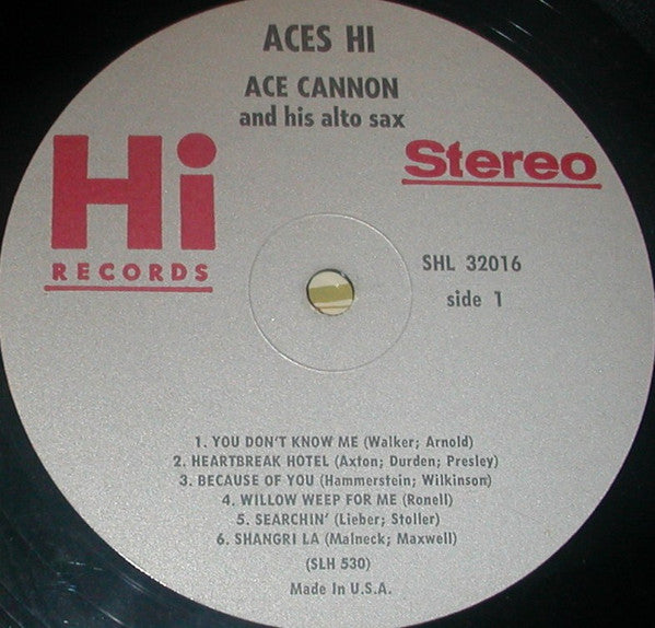 Ace Cannon - Aces Hi Vinyl LP Album (VG Condition) - Perfect for Jazz Lovers & Vintage Record Collectors