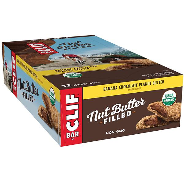 Clif Bar Nut Butter Filled Energy Bars - Organic, Gluten-Free Snacks for Hiking, Running & On-The-Go Nutrition