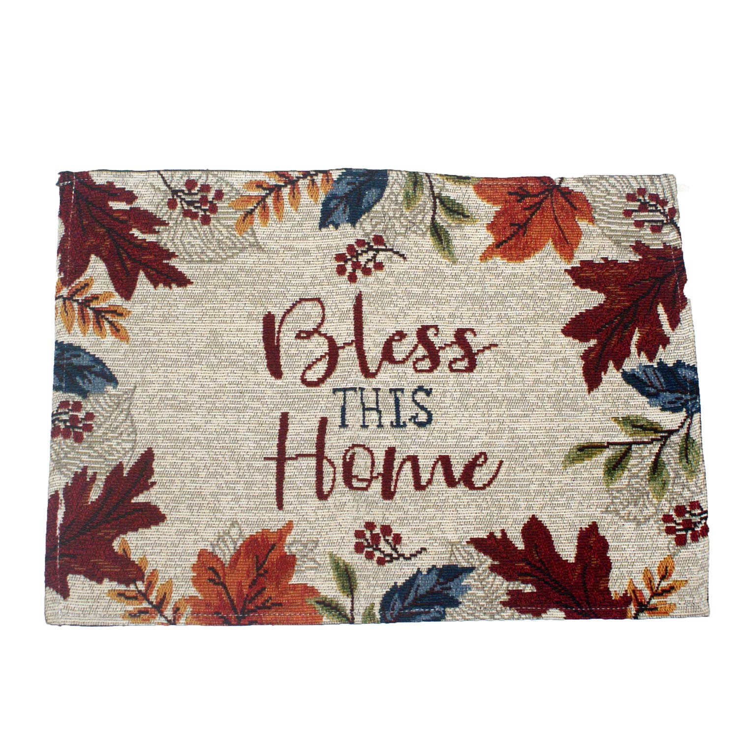 Bless This Home Place Mat - Non-Slip Dining Table Mat for Kitchen & Dining Room - Perfect for Family Gatherings & Holiday Meals