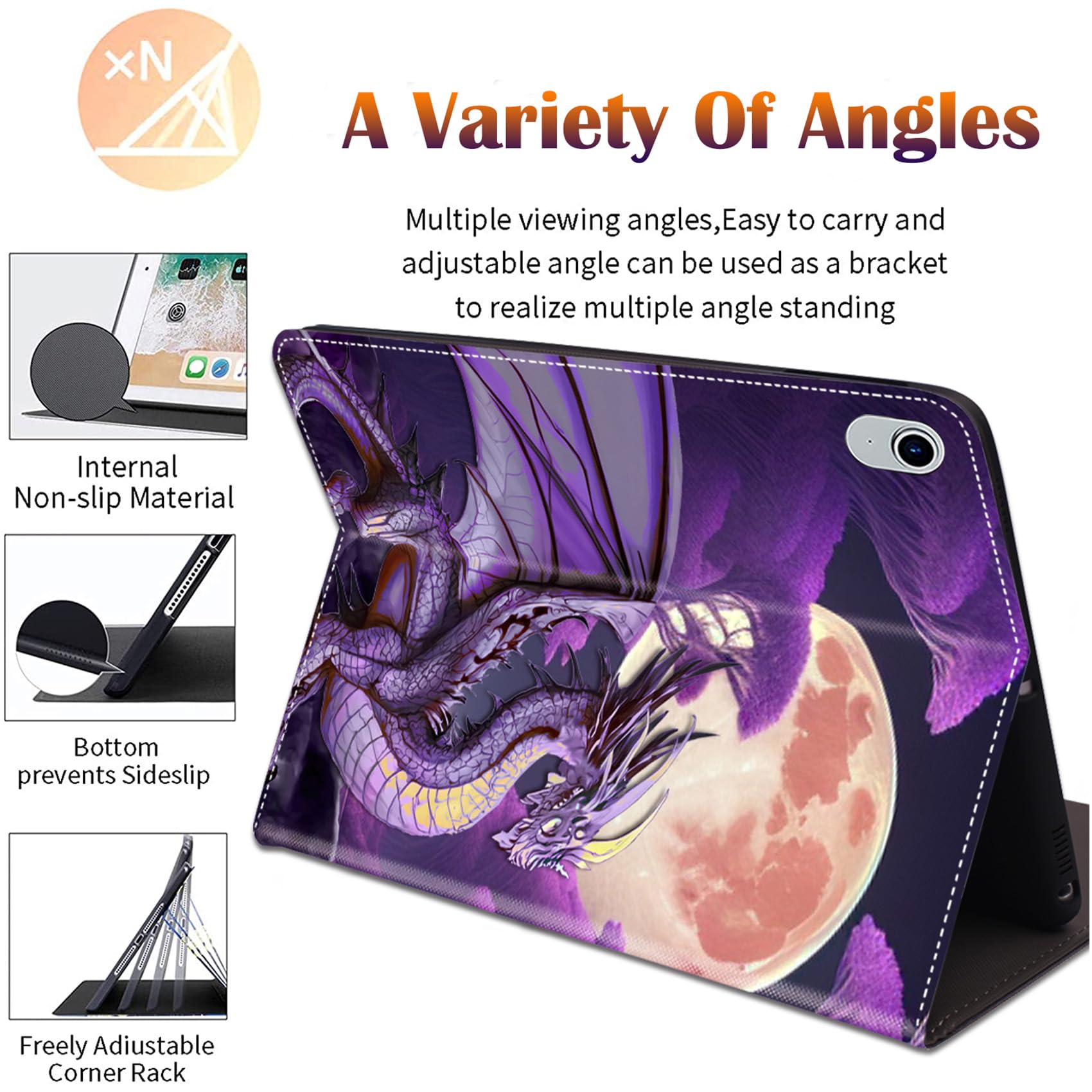 Premium Smart Case for iPad Air 5th Gen (2022) & iPad Air 4 (2020) & iPad Pro 11