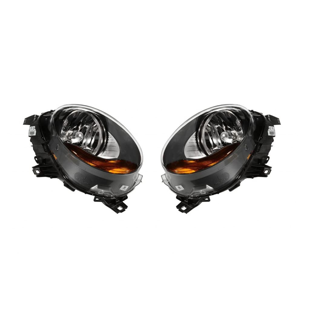 KarParts360 Replacement Headlight Assembly for 2014-2018 MINI COOPER - Driver & Passenger Side with Bulbs (Fits MC2518100 MC2519100) - Perfect for Night Driving and Vehicle Restoration Projects