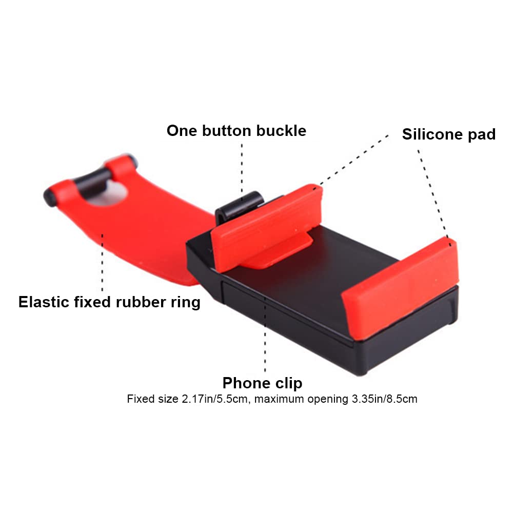 3 Pack Universal Car Phone Holder - Adjustable Steering Wheel Phone Mount for iPhone, Samsung & All Smartphones | Perfect for Driving, GPS Navigation & Hands-Free Calls