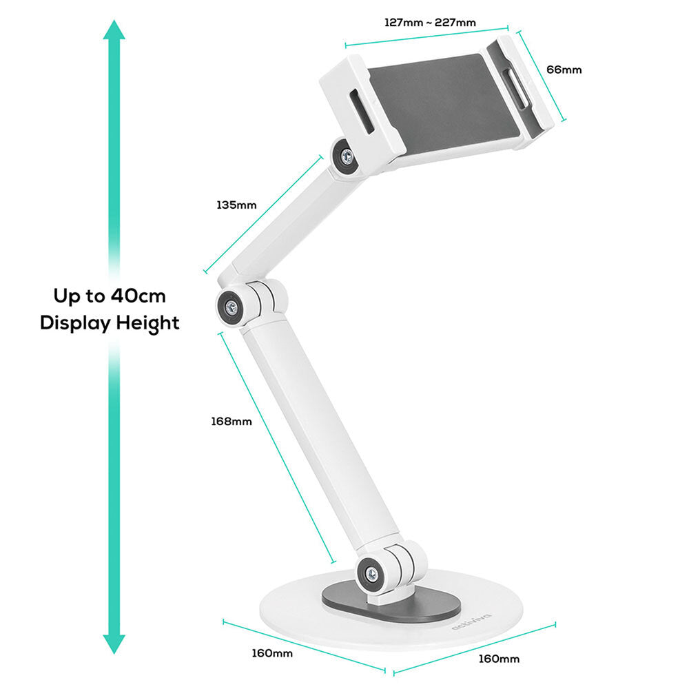 Activiva Universal iPad & Tablet Stand for Desk - Adjustable Holder Fits 4.7