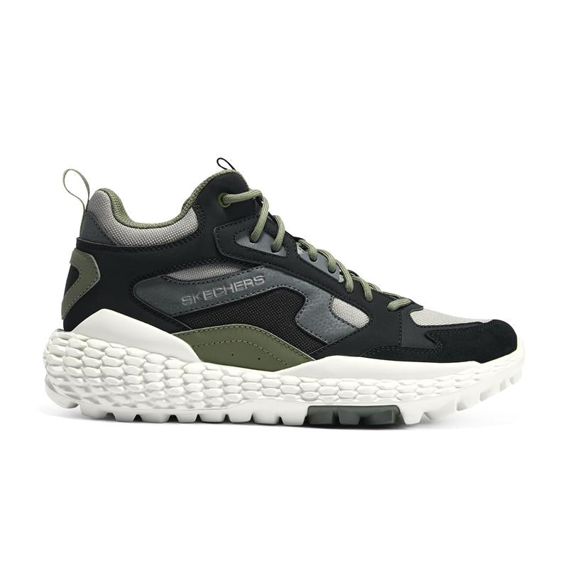 SKECHERS Men's MONSTER Sneakers 894281 Black/Gray - Comfortable Walking Shoes for Casual Wear & Outdoor Activities