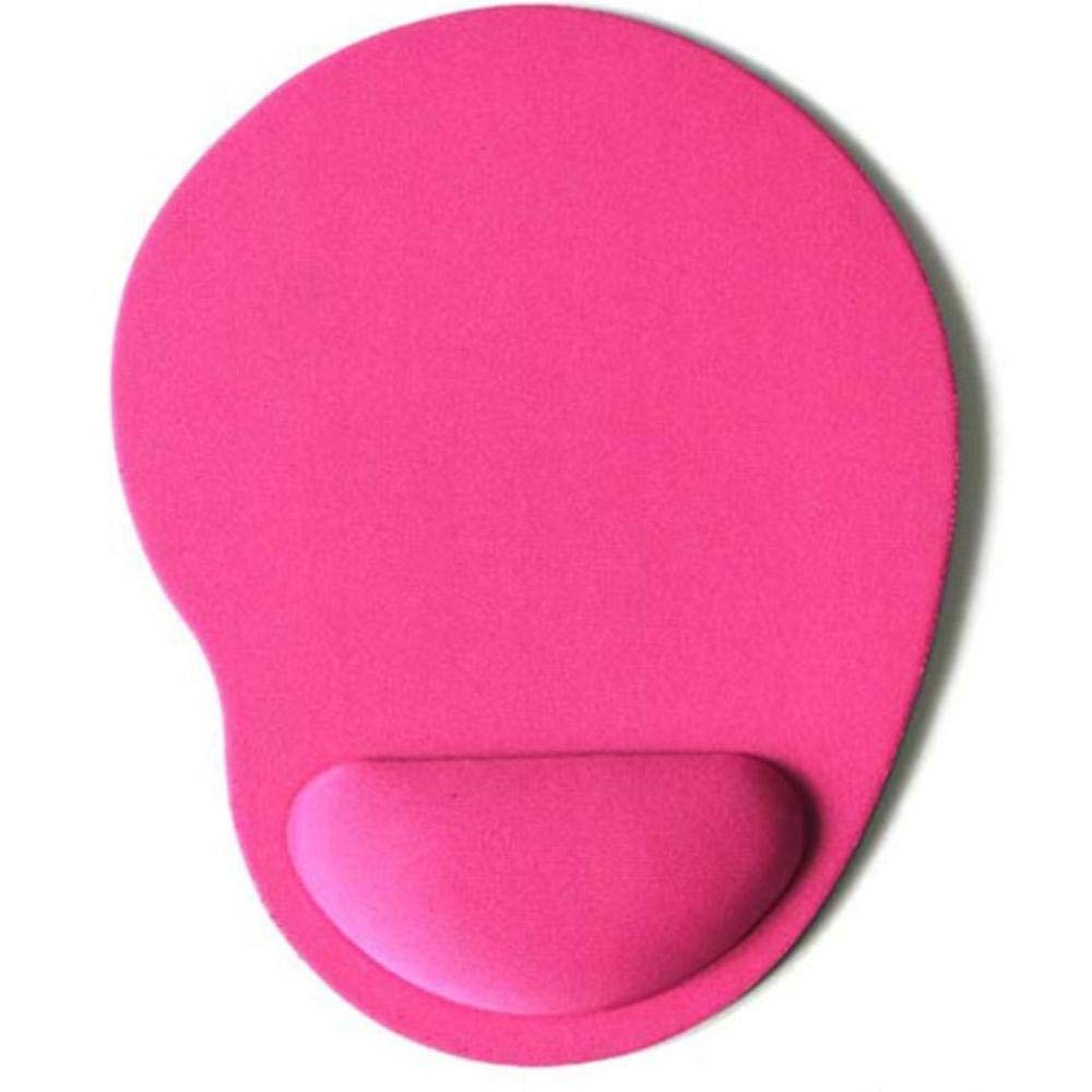 Ergonomic Mouse Pad with Wrist Rest - Non-Slip Gaming Mouse Mat for Computer, Laptop & Notebook - Comfortable Wrist Support for Office Work & Long Gaming Sessions - Pink