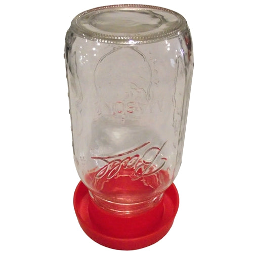 Rite Farm Red Quail & Bantam Chick Safety Waterer Base - Durable Poultry Water Feeder for Small Birds, Perfect for Coops & Backyard Farms