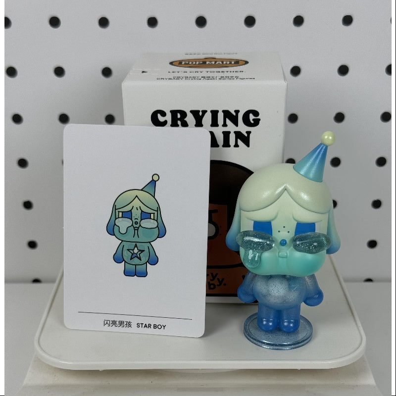 Crybaby Crying Again Series Star Boy - Kawaii Anime Figure Collectible for Home Decor & Gift Giving