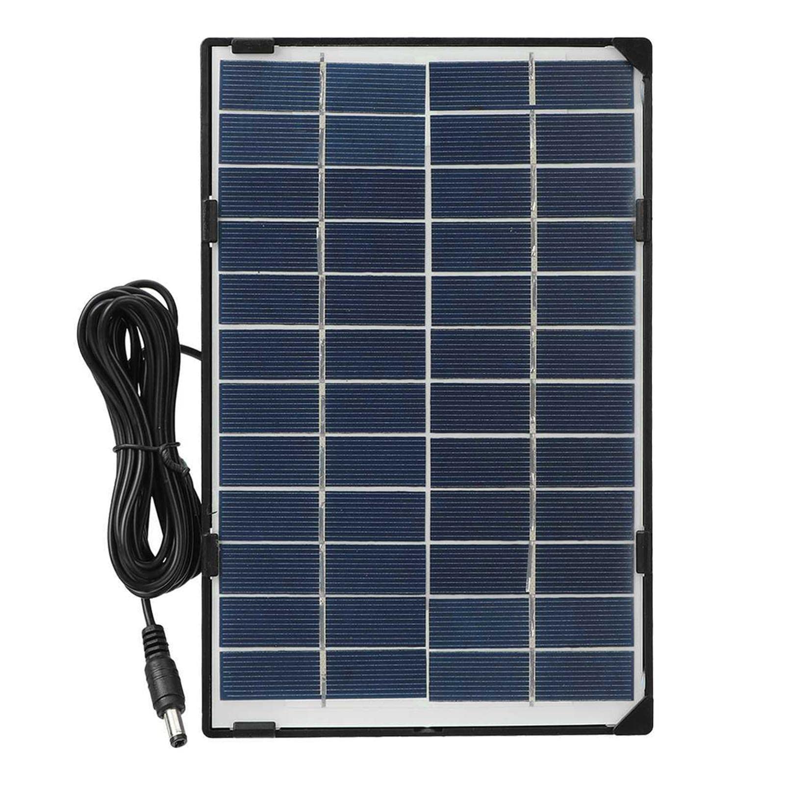LOSOO 6W Solar Panel for Outdoor Security Cameras - Eco-Friendly Solar Charger with Ultra Charging Socket for Battery Spotlight Cam | Perfect for Home Surveillance, Wildlife Monitoring & Off-Grid Security Systems