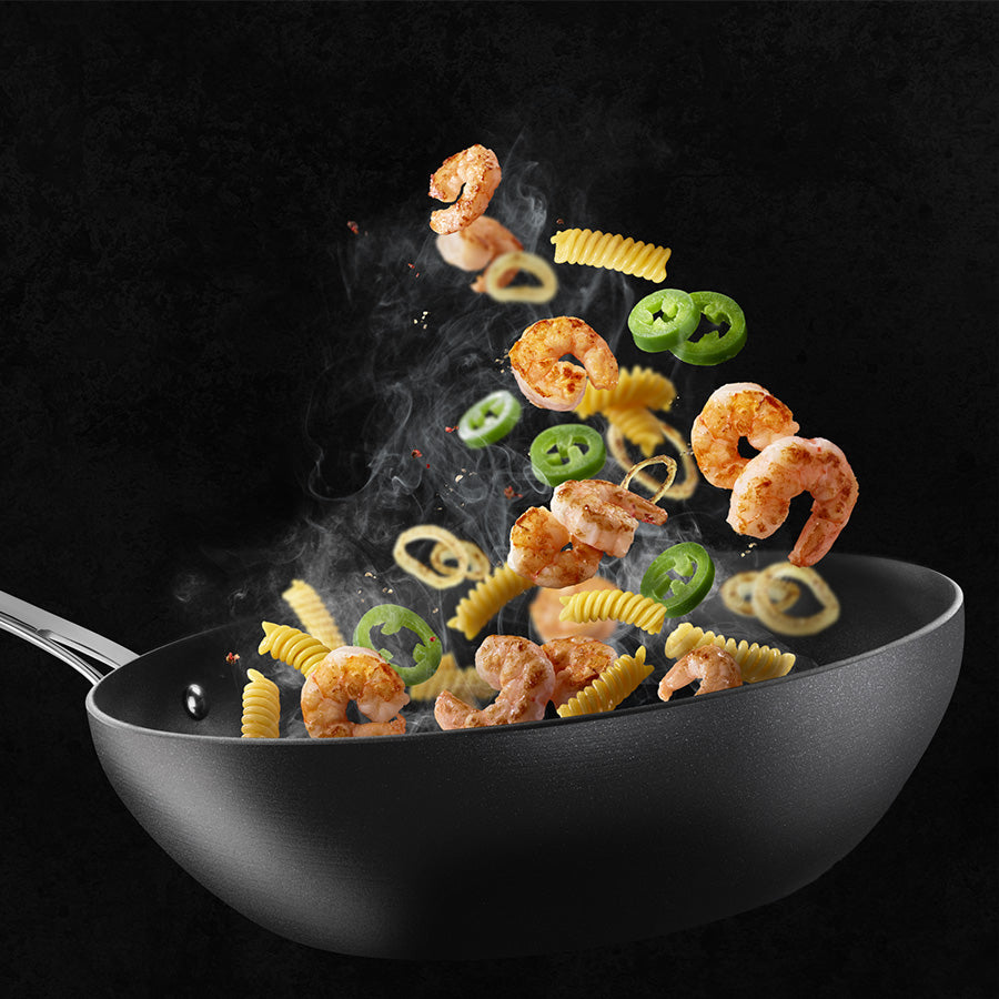Tefal Unlimited Premium 28cm Non-Stick Induction Wok Pan - Professional Stir Fry Cooking for Asian Cuisine & Healthy Meals