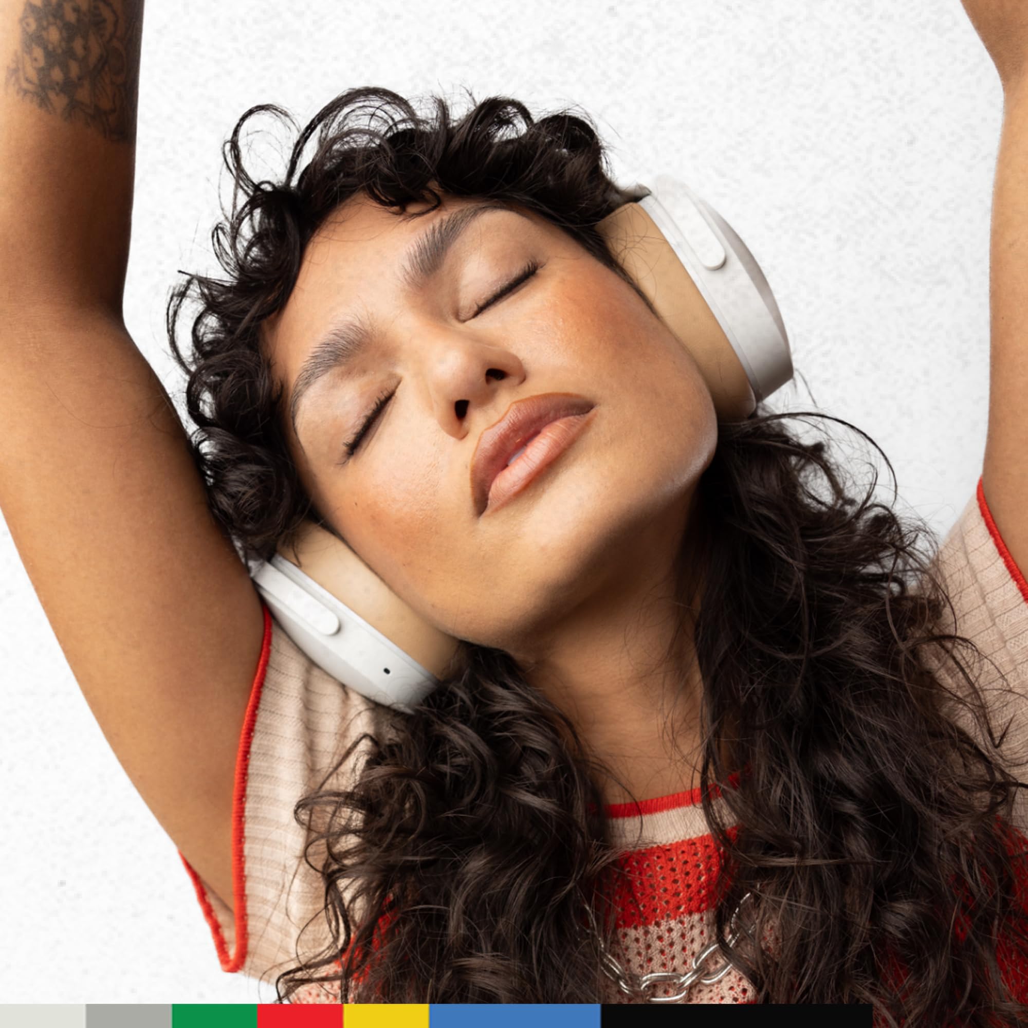 Skullcandy Hesh ANC Wireless Over-Ear Headphones with Active Noise Cancelling, 22-Hour Battery, Built-in Mic - Compatible with iPhone, Android & Bluetooth Devices (Mod White) - Perfect for Travel, Workouts & Office Use