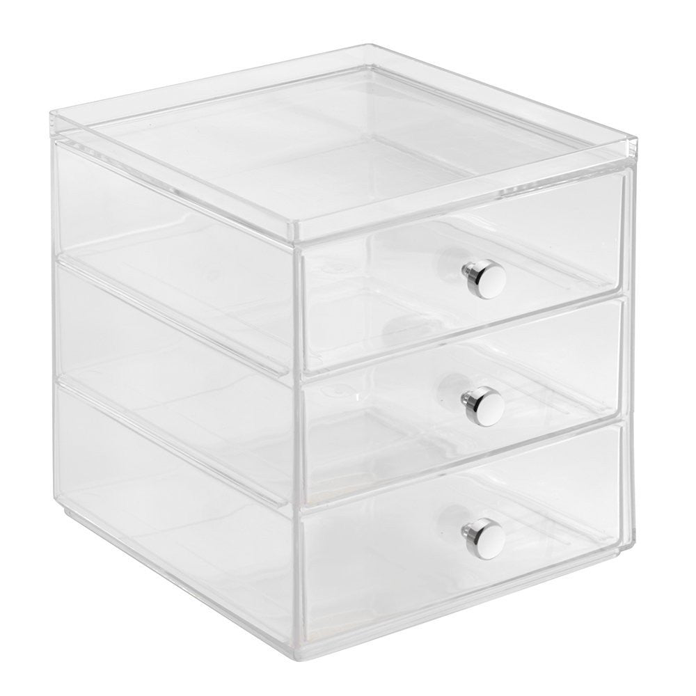 CLARITY Stackable 3-Drawer Organizer for Bedroom, Office & Bathroom Storage | Space-Saving Drawer Unit for Clothes, Accessories & Essentials