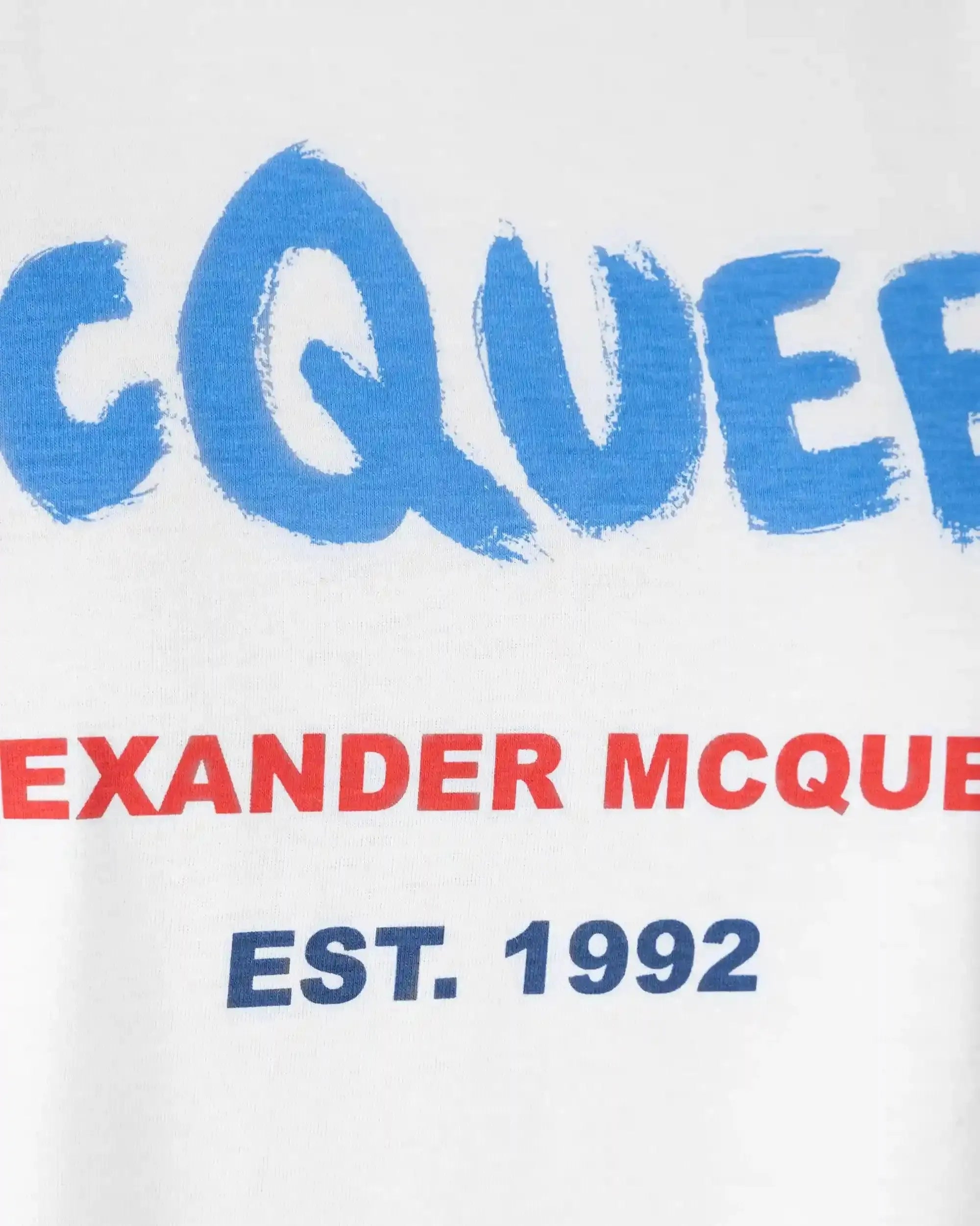 McQueen Graffiti Short Sleeve T-Shirt for Men - Trendy Streetwear Graphic Tee for Casual Wear, Parties & Summer Outfits