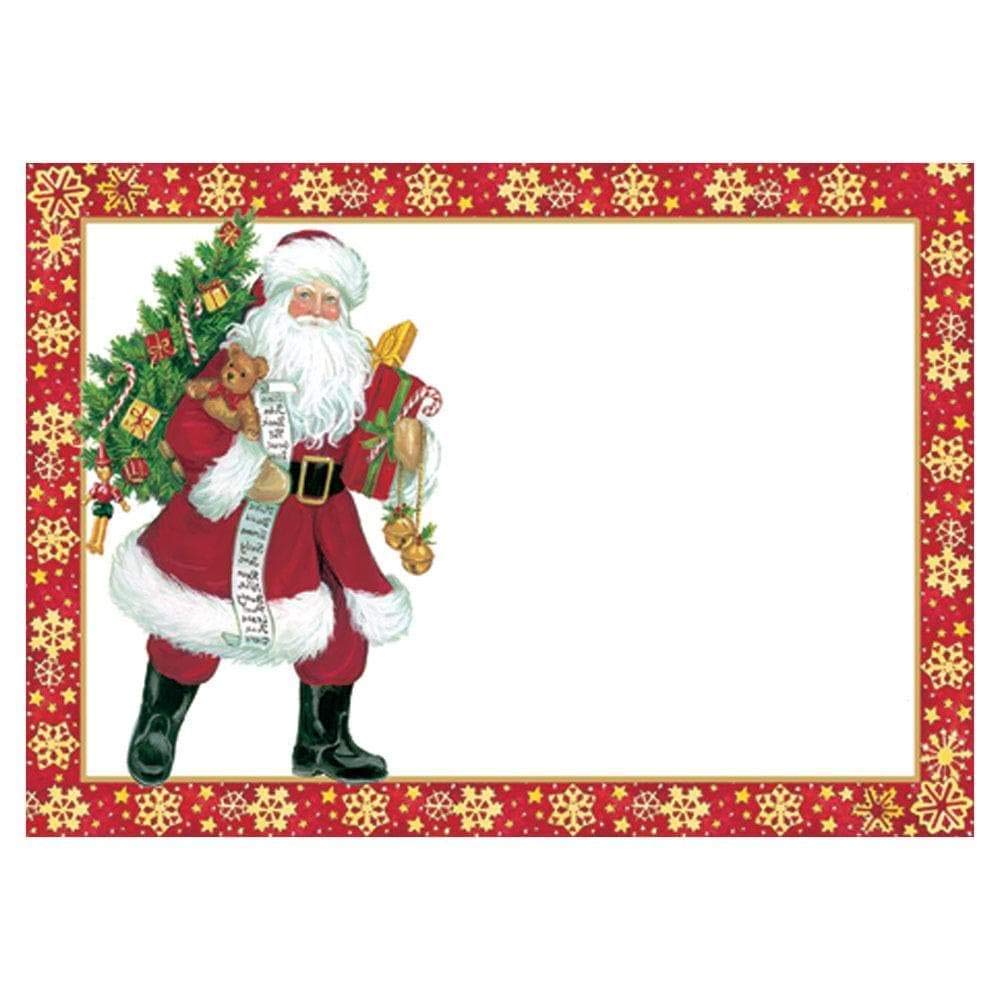 Santa Self-Adhesive Gift Tags - 36 Labels for Holiday Wrapping