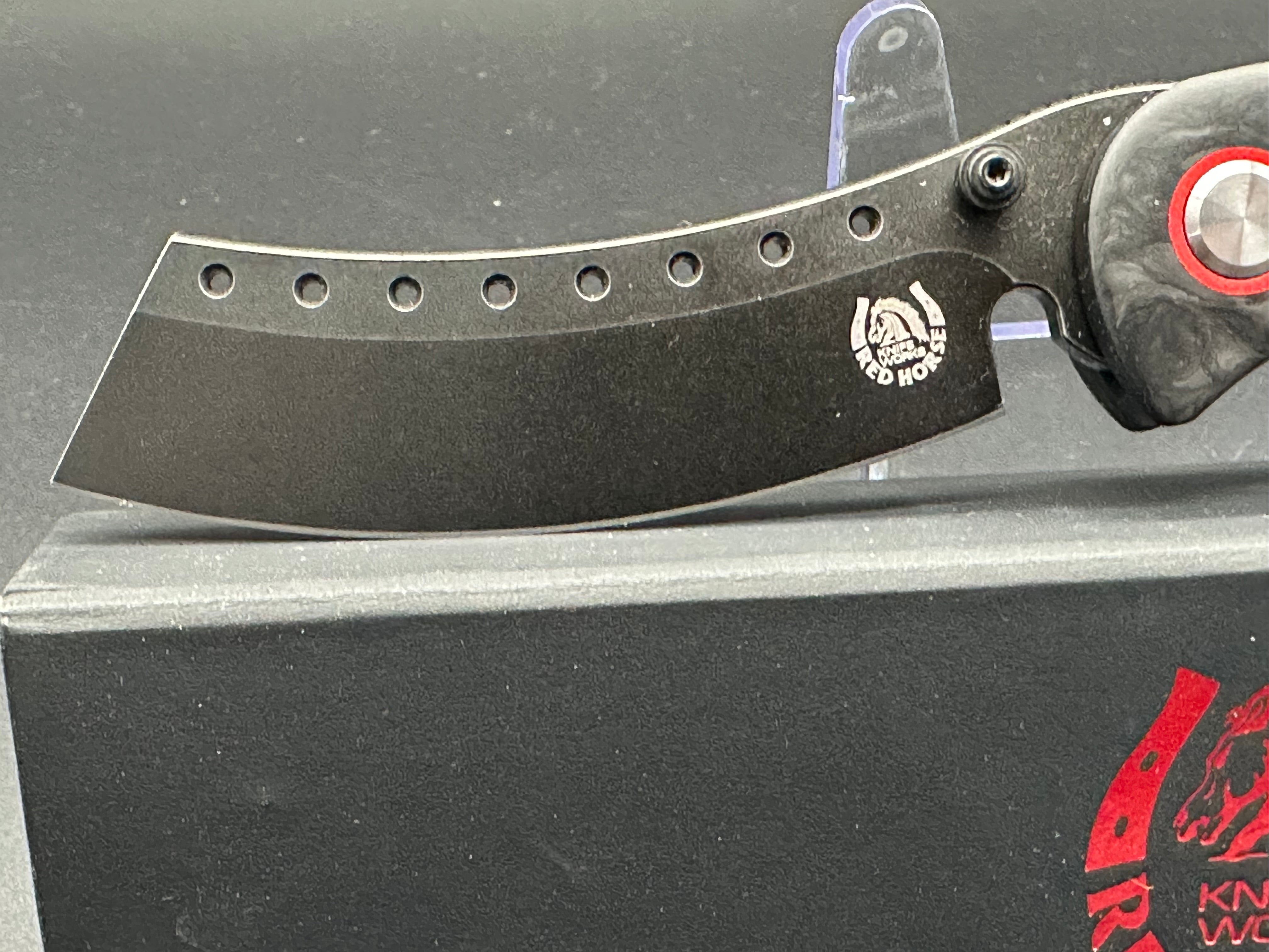Red Horse Hell Razor - Premium Stainless Steel Straight Razor for Men's Grooming | Perfect for Barbershops, Home Shaving & Beard Trimming