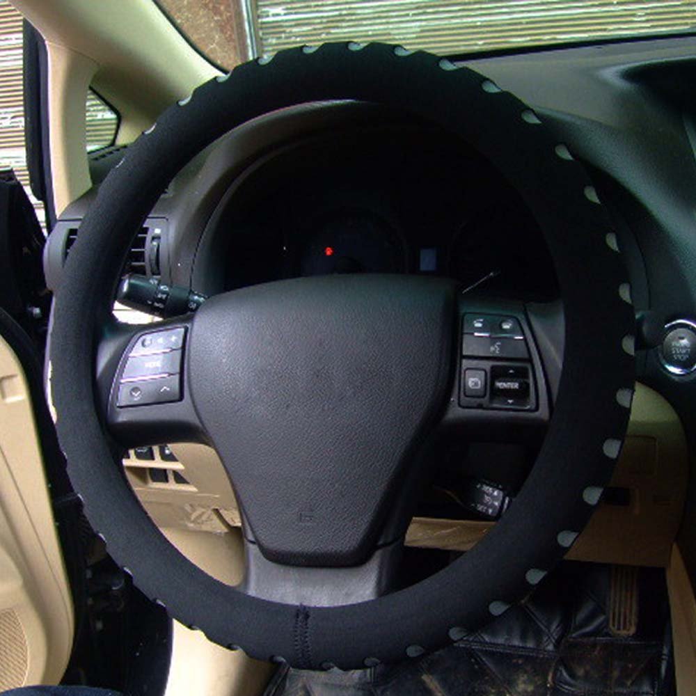 Premium EVA Foam Steering Wheel Cover - Soft, Breathable & Non-Slip Car Accessory (15