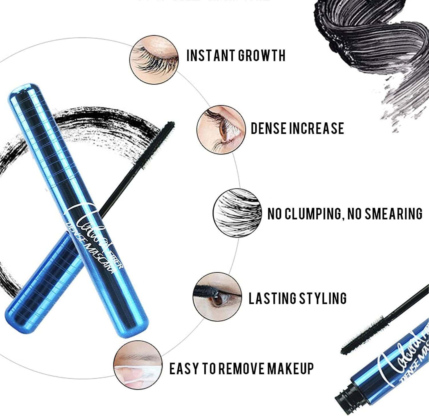 Prime Lash Mascara for Mature Women - Hypoallergenic & Waterproof Volumizing Formula for Short, Thin Lashes (1 Pack) - Perfect for Daily Wear & Special Occasions
